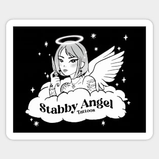 Stabby Angel v.2 Sticker